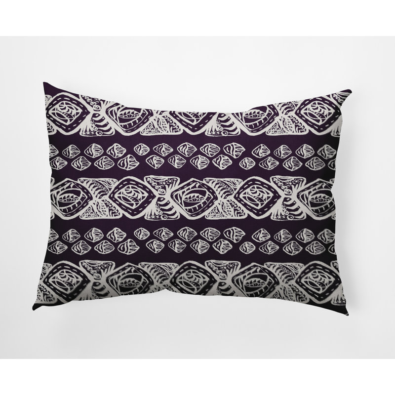 Housse de coussin carrée extérieure/insert, Violet