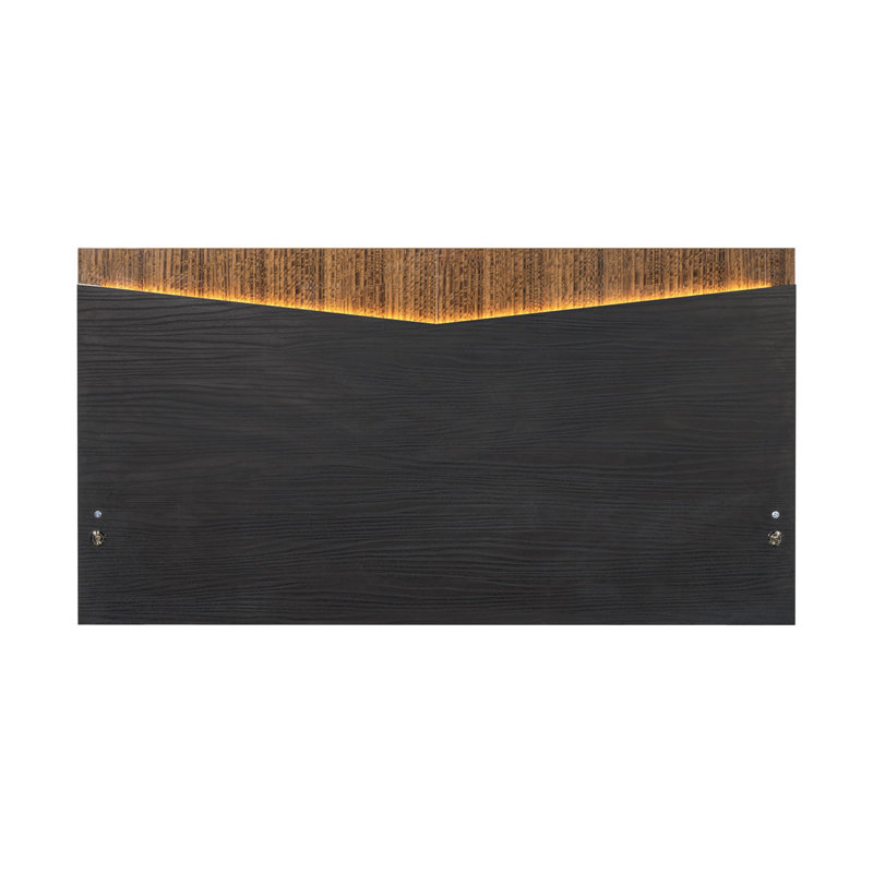 Kayner Bed With LED Lights - Charcoal, Queen