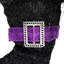 Botte de sorcière noire 12 "avec roses mauves scintillantes