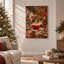 «Reindeer Splashing Flour in Kitchen Kitchen», art mural sur toile-430320433