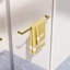 Porte de douche coulissante double sans cadre l 56 à 60 po x H 76 po, verre trempé 3/8 po, or brossé
