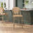 Indoor/Outdoor All-Weather Commercial Paris Chairs with Bamboo Print Frame-105453550-130346791