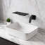 Robinet de lavabo de salle de bain en laiton noir mat avec installation à poignée simple et fixation murale