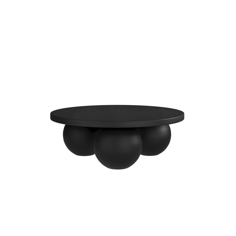 KENJI CONCRETE COFFEE TABLE, Matte Black