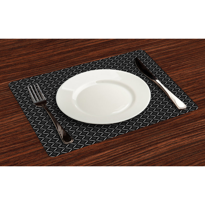 Polyester Geometric Rectangle Placemat