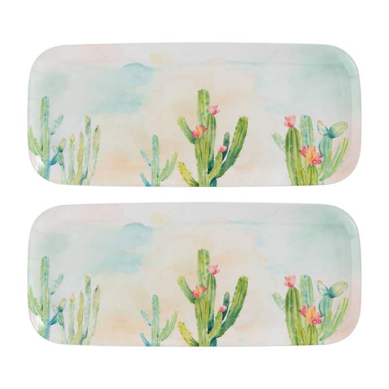 2-Piece Cactus Garden 15" Tray