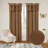 Recycled Cotton Blend Ruffle Tie-Top Curtain Pair-1504319495-1504319488