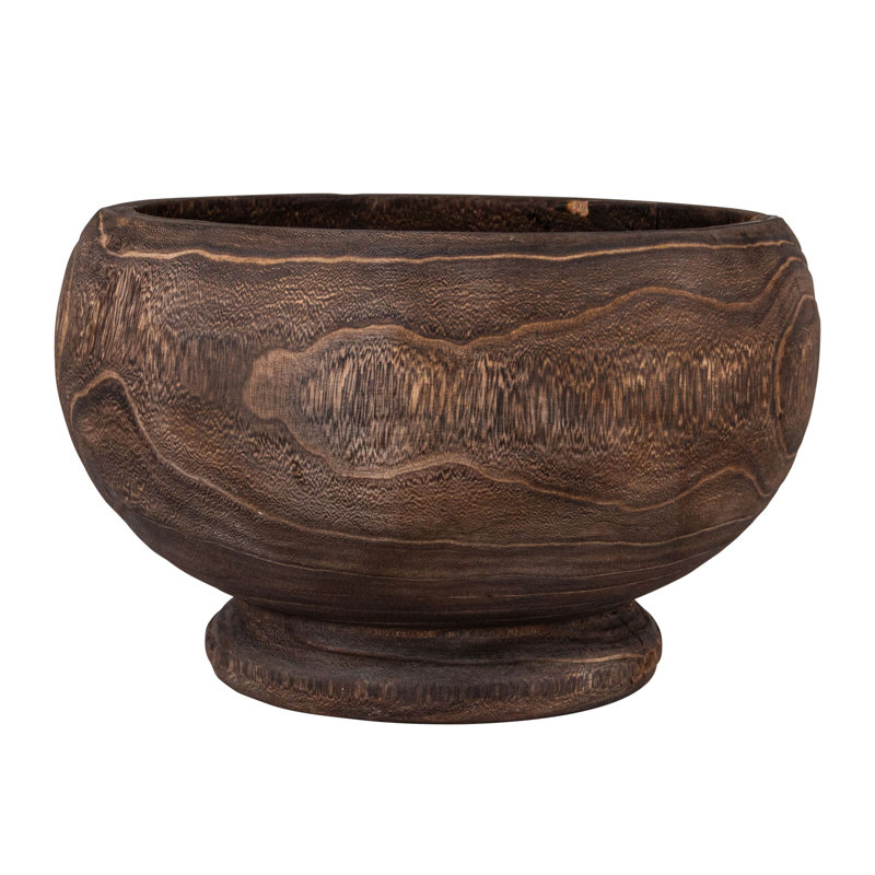 Round Paulownia Wood Planter
