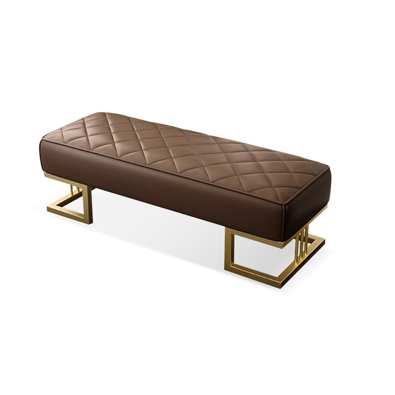Banc avec revêtement, Marron foncé