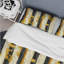 Ensemble de housse de couette Sparkling Ivory Gold Stripes I - Glam-109174435