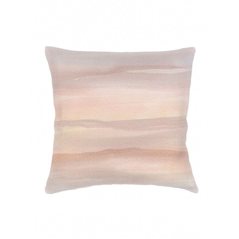 Coussin en lin rose chaud 22 x 22 avec insert en duvet synthétique, Warm Pink, Carré 22 po, Polyester