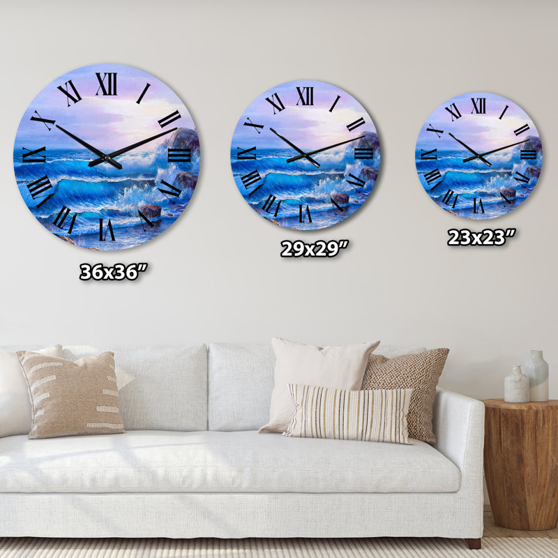 Horloge murale nautique et côtière, Moyen