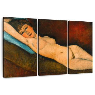 Nu Leisha inclinable avec coussin bleu