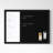 Thomas Martha Stewart Magnetic Weekly Calendar Dry Erase Board and Chalk Board with Liquid Chalk Marker-89798330