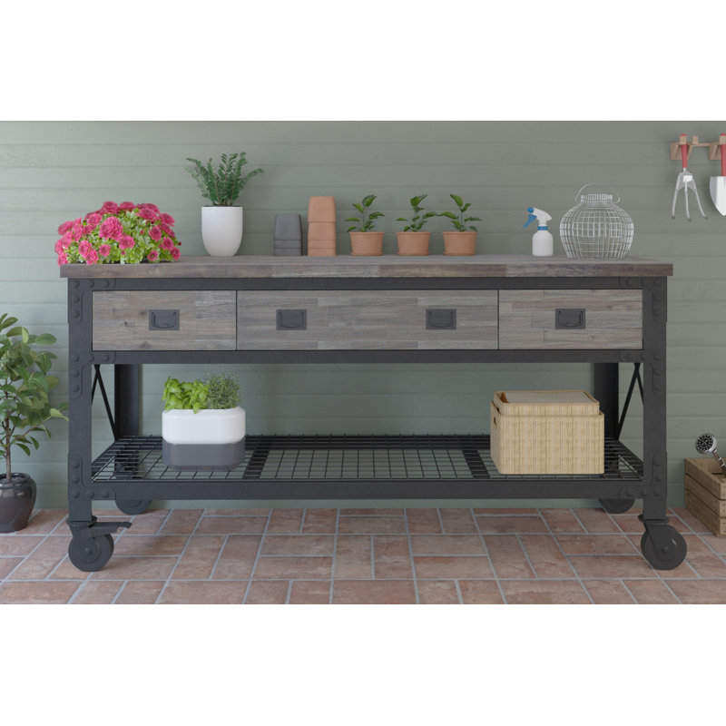 Établi en bois Duramax New Workbench, Gris