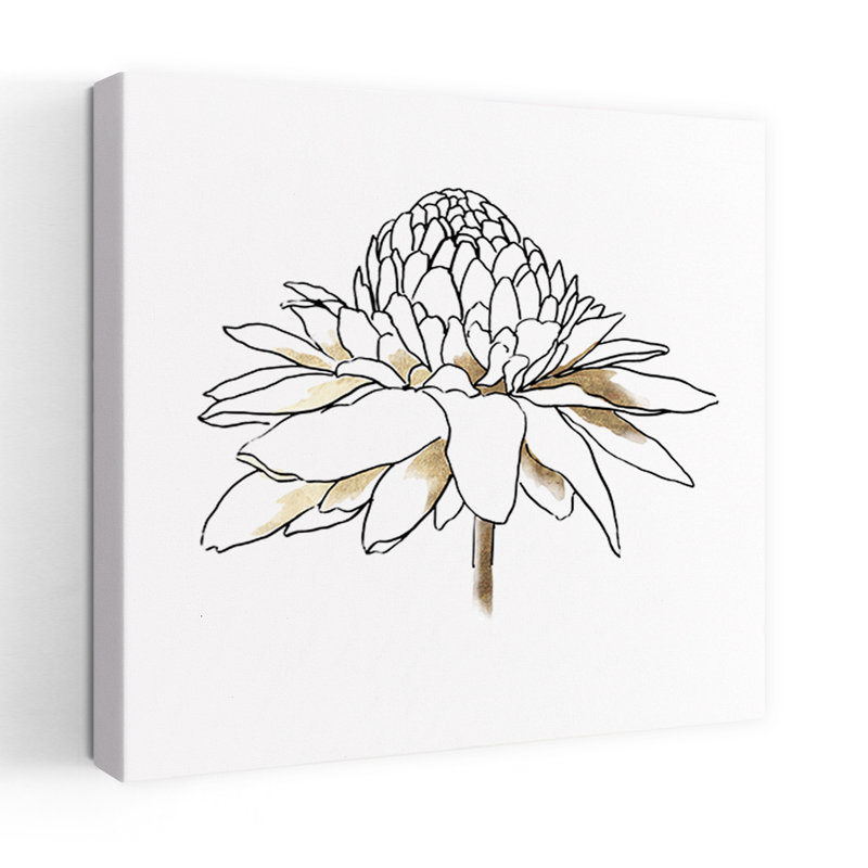 To The Dandelion II, délicate fleur minimaliste, art naturel, H 36 po x l 36 po