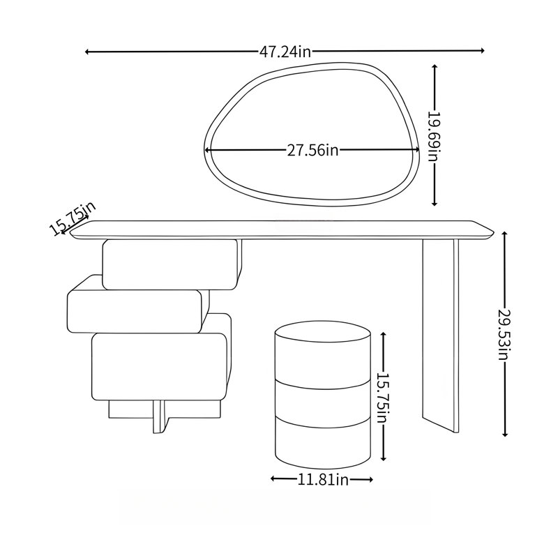 Xoey, Transparent / noyer