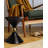  Industrial 18" Black Iron End Table