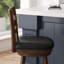 Tabouret de bar pivotant à hauteur échelle de qualité commerciale avec siège rembourré et rembourré-302501663-302501662
