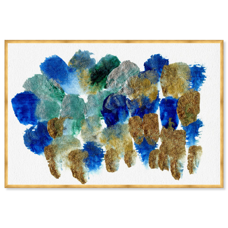 « westlake abstract », impression sur image, H 12 po x l 17 po x P 0,5 po, Cadre doré