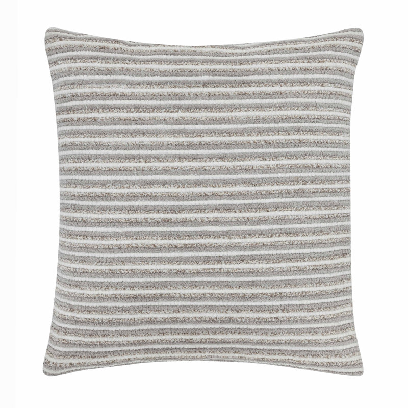 Coussin décoratif à rayures et à boucles Tahari Home, 20 po x 20 po
