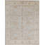 Hand-Knotted High-Quality Light Blue and Cream Area Rug