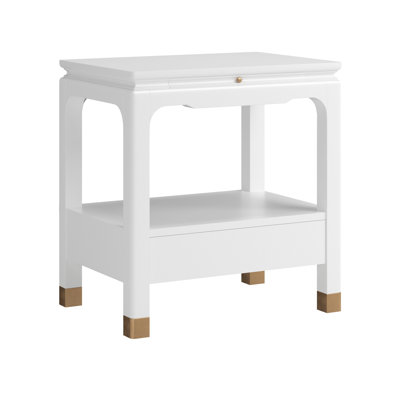 Eave Bedside Table | Darkened Sage