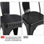 Chaise d'appoint à dossier en lattes de métal Hellam-1891185411