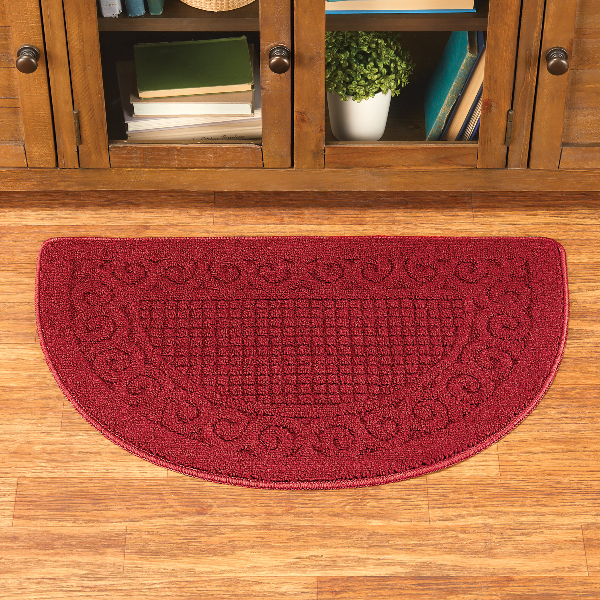 Door Mat Indoor Entrance 31.5''x20'' Outdoor Door Mats for Outside Entry  (Red) 