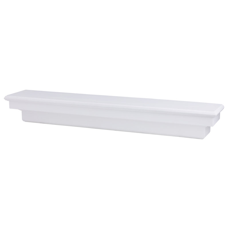 Tablette de manteau Dogbel, 48", Blanc