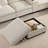 Modular Sectional Sofa With Movable Storage Ottoman And Console-390328415