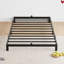 Structure de lit plateforme en métal simple 14 po, conception silencieuse et silencieuse, support en acier robuste, rangement sous le lit, assemblage facile-422489543