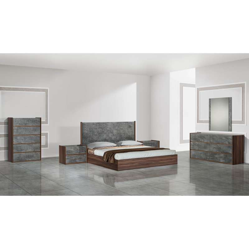 Commode double 6 tiroirs Alaya