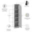 Armoire de rangement étroite 17W