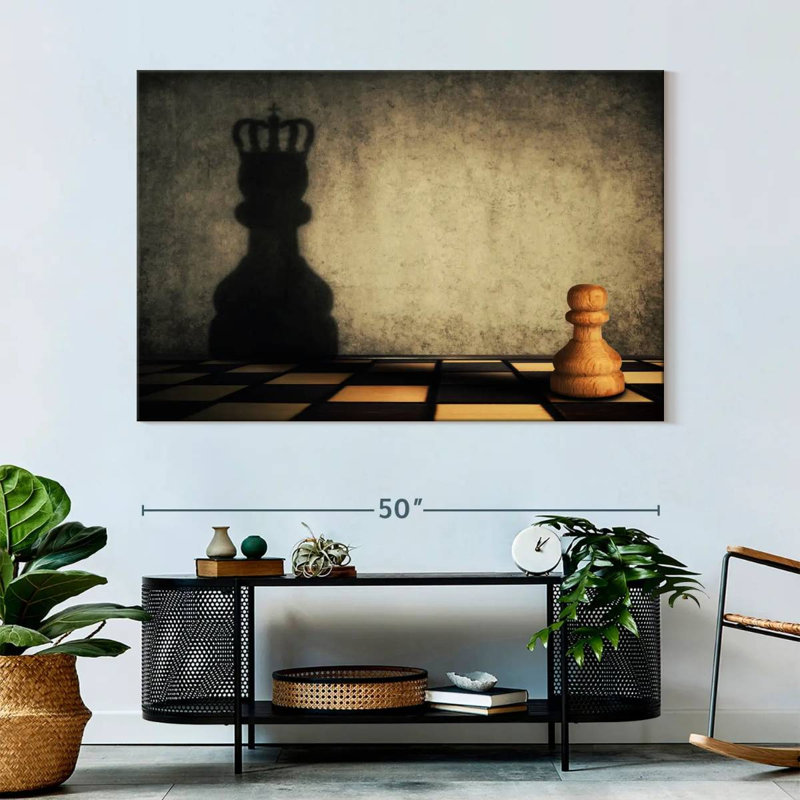 Senne Chess Pion King, H 34 po x l 51 po