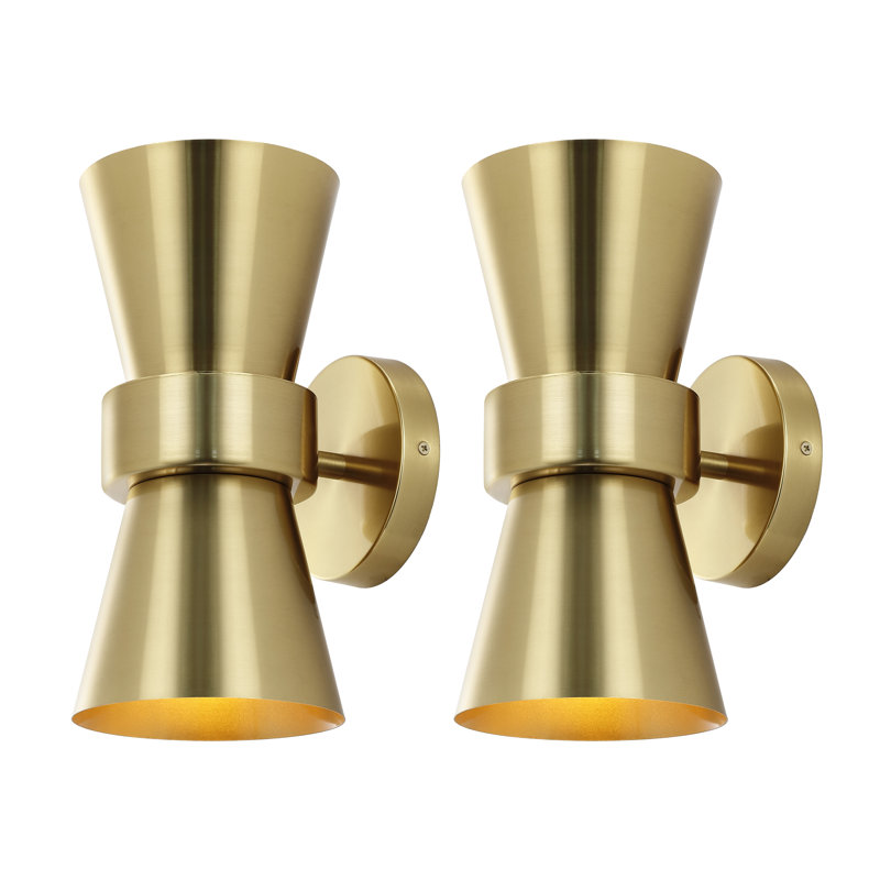 Lihou Iron Armed Sconce, Brass Gold