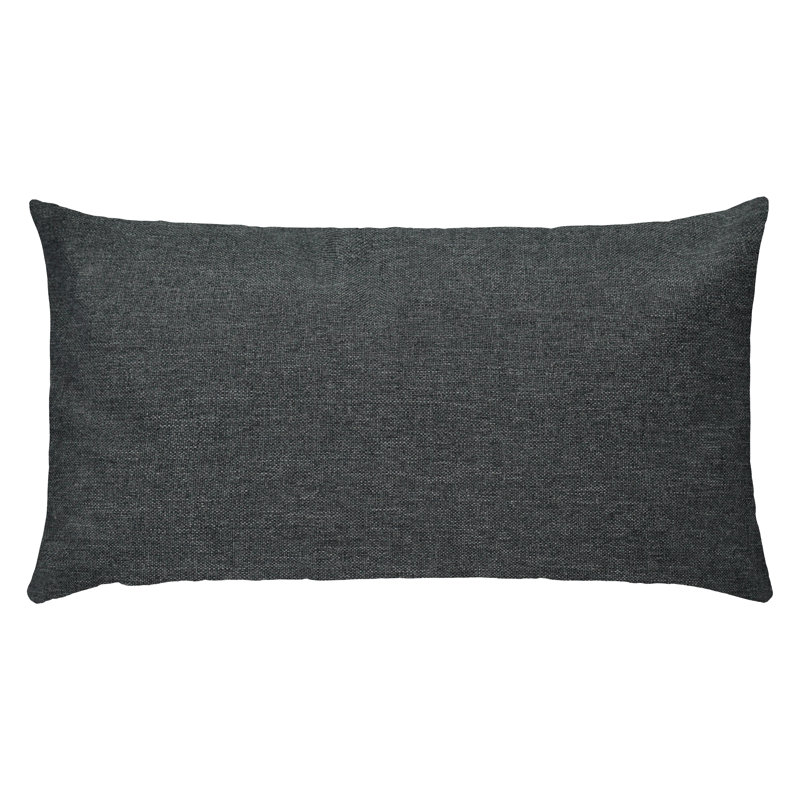 Housse de coussin rectangulaire S&G Slubb, Gris