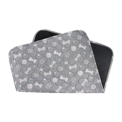 2026 Upgraded Washable Puppy Pads for Dogs & Cats, Pee Pad - Leak & Odour Waterproof, Non-Slip Base, Easy to Clean & Reusable (Grey,M)