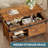 Wynny Lift-Top Coffee Table With Storage, 39.4" Farmhouse Wood Coffee Table With Removable Shelf, Sliding Barn Door Square Coffee Table For Living Room-1434136437