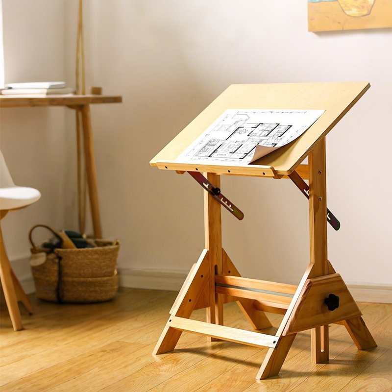 Minimalist Natural Wood Multi-functional Adjustable Easel