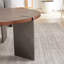 Table basse ronde en bois avec pieds en métal-1808558747