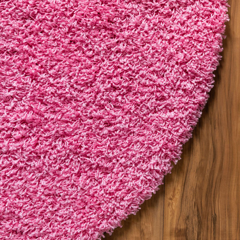 Angeline Indoor Rug, Round 6'1", Taffy Pink