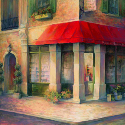 Fleuriste, impression sur toile tendue