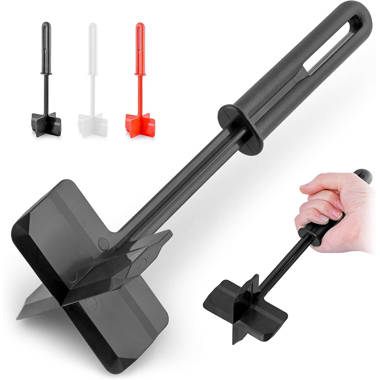 Zulay Kitchen Meat Chopper for Ground Beef and Ground Beef Smasher Durable  Plastic Masher Black