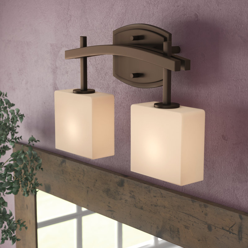 Casson 2 - Light Bath Bar, Brushed Nickel, Opal