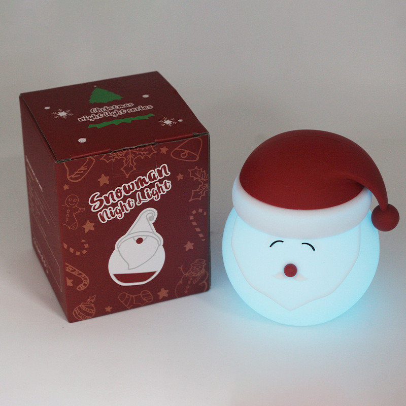 Lumières décoratives de Noël Père Noël et veilleuses en silicone