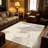 Beige & Gold Circular Abstract area rugs for Living Room, Soft and Comfortable, Suitable for all seasons, easy to maintain, machine washable Indoor floor mat, Under Table Farmhouse suitable for Bedroom, Dining Room, Study, Patio, Balcony, Home Decor-1634109578