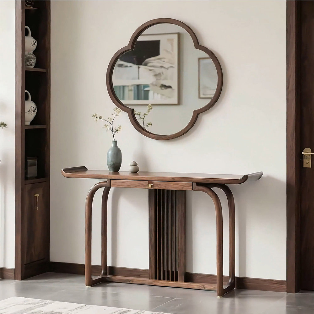 Orren Ellis New Chinese-style rectangular wooden console table | Wayfair