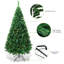 Green PVC Pine Christmas Tree with Metal Stand-639806804