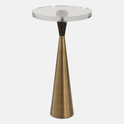 Uttermost Holton Tapered Brass Accent Table